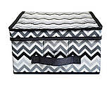 Короб для зберігання Handy Home "Zigzag", 30x28x15 см (ZSH-02), фото 4