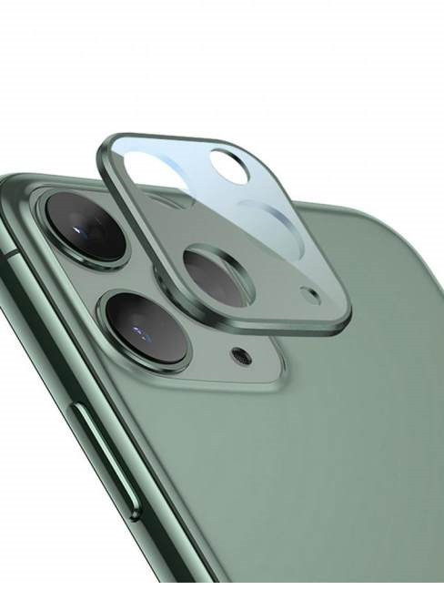 Скло камери для Apple iPhone 11 (Full Glue, 2.5D) Зелене, фото 1