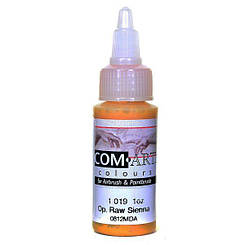 Фарба акрилова для аерографа Com Art 10191 Opaque Raw Sienna синена натуральна покривна, 28 мл