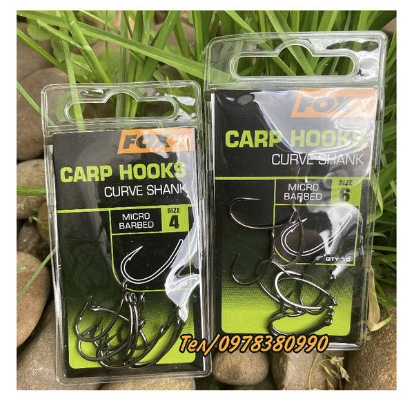 Заказать Fox Carp Hooks Curve Shank Крючки (4/6) в FISHER BOX