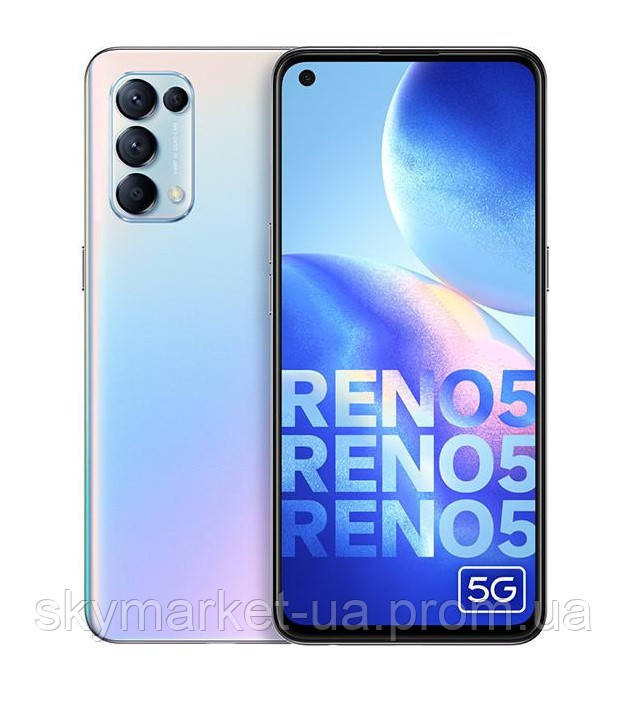 OPPO　Reno 5 A 5G Oppo Reno5 5G Dual Sim Smartphone 128Gb 8Gb Ram, 65W