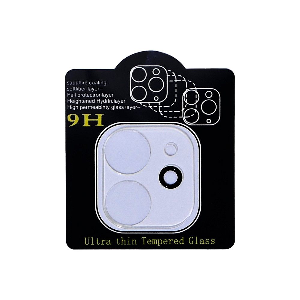 Скло камери для Apple iPhone 11 (Full Glue, 2.5D) Прозоре, фото 1