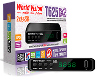 World Vision T625D2 H.265 Т2 Тюнер DVB-T2/C с интернет приложениями YouTube, Megogo, IPTV, Stalker, DLNA