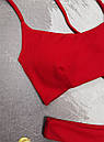 Купальник жіночий Reef рубчик з шнурівкою на спині червоний, фото 6