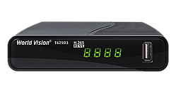 World Vision T625D3 H.265 Т2 Тюнер DVB-T2/C з інтернет-застосунками IPTV, DLNA, YouTube, Megogo, Stalker