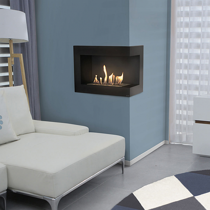 Біокамін кутовий Kratki DELTA 700 правий з сертифікатом TUV, фото 1