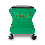 Стілець для автосервісу підкатний TOPTUL 350x260x240 мм 3 полиці JCA-350B, фото 3