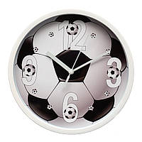 Часы "Футбольный мяч" 20см, цвет белый (2003-035)
