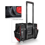 Сумка інструментальна на колесах з телескопічною ручкою TOPTUL PBW-045A, фото 2