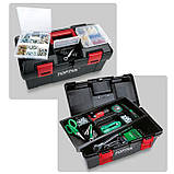 Ящик для інструментів пластиковий 3 секції 445x240x205 TOPTUL TBAE0302, фото 3