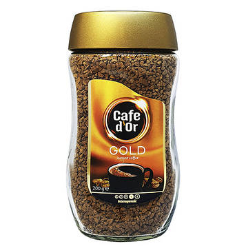 Кава розчинна Cafe d'or Gold 200 г у скляній банці