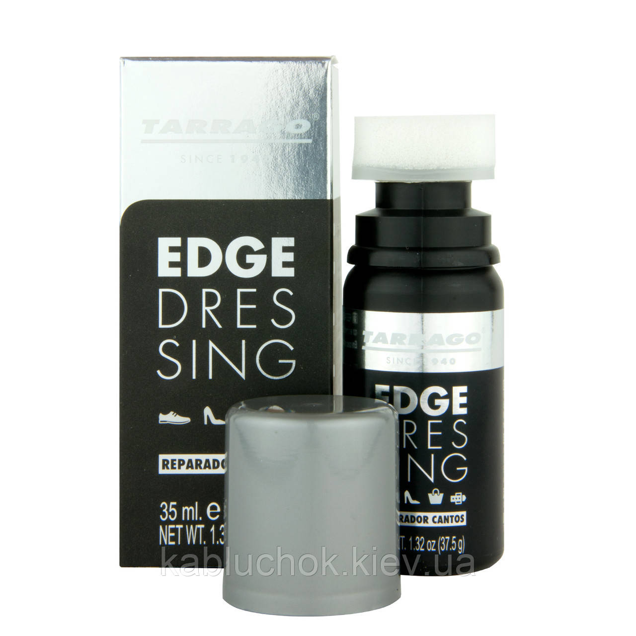 Фарба для рантів, підошв і підборів Tarrago Edge Dressing, 35 мл Чорний