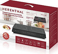 Плита індукційна настільна Herenthal HT-DIP2800 2000+1400Вт, фото 3