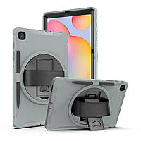 Чехол Rotating Belt Case для Samsung Galaxy Tab S6 Lite 10.4 P610 / P615 Grey