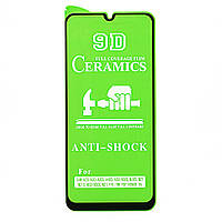 Защитная пленка-стекло AVG Ceramics для Samsung Galaxy A30s / A307 бронированная с рамкой Black