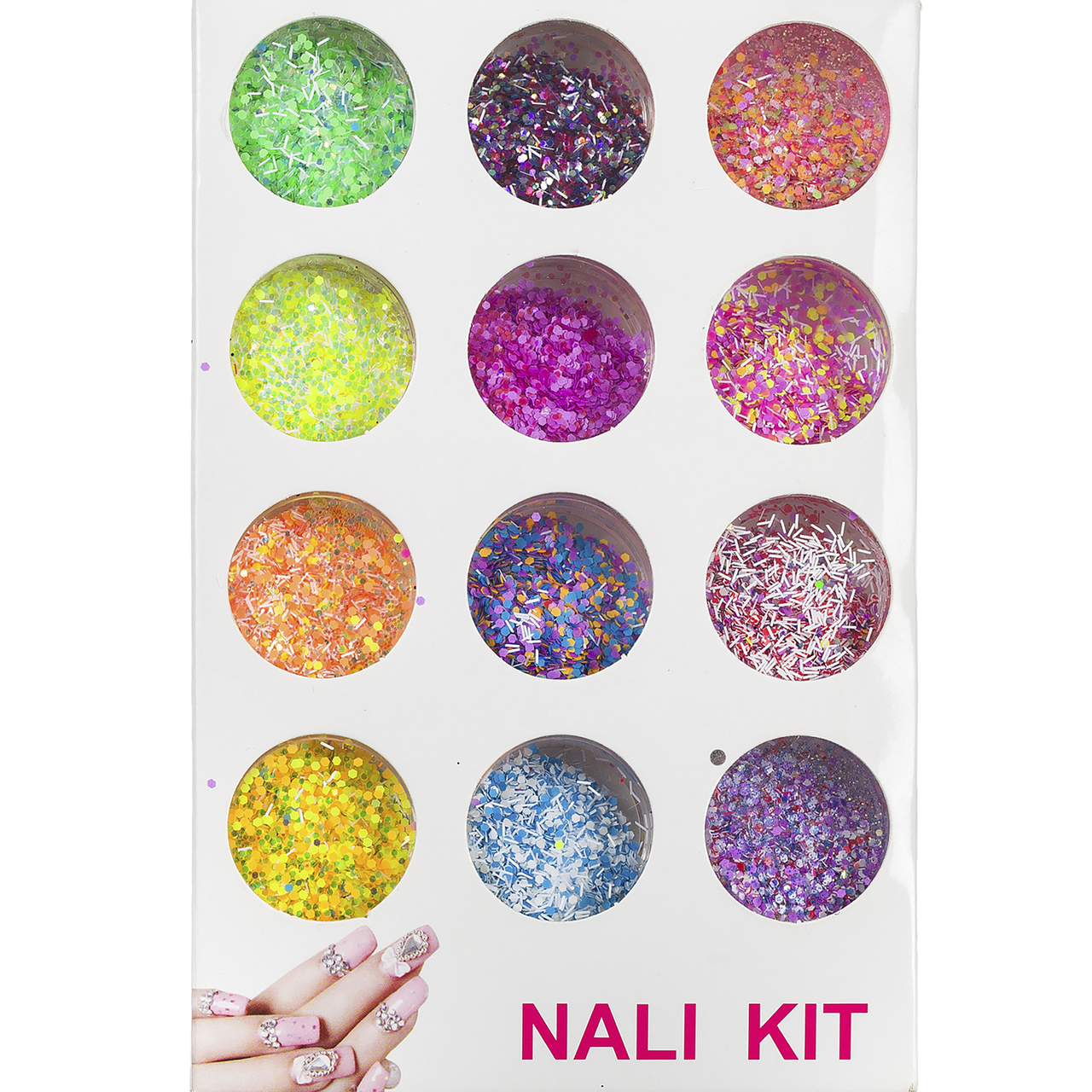 Блискітки набір Beauty Sky, 12 шт.