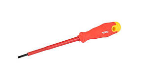 Викрутка діелектрична плоска SL3*100 1000В MASTER TOOL 47-0310