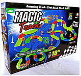 Оригінальна світна дитяча дорога MAGIC TRACKS 360 деталей 2 машинки, фото 4