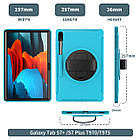 Чохол Rotating Belt Case для Samsung Galaxy Tab S7 Plus 12.4 T970 / T975 Light Blue, фото 8