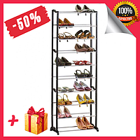 Полка для обуви Amazing Shoe Rack, компактный обувной органайзер стойка для обуви на 30 пар