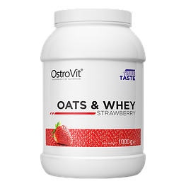 Гейнер Oats & Whey OstroVit 1 кг Полуниця