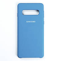 Silicone Case Premium на Samsung S10 Azure