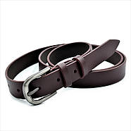 Жіночий шкіряний ремінь Коричневий (вишневий) Weatro nw-zh25k-0136, фото 2