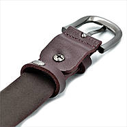 Жіночий шкіряний ремінь Коричневий (вишневий) Weatro nw-zh25k-0136, фото 3