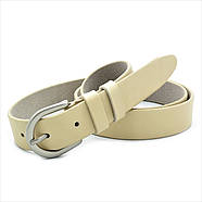 Жіночий шкіряний ремінь Weatro Бежевий nwk-30zh-0035, фото 2