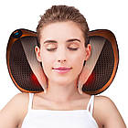 Масажна подушка (31х10х19 см) Massage pillow 8028 / Роликовий масажер для шиї та спини, фото 2