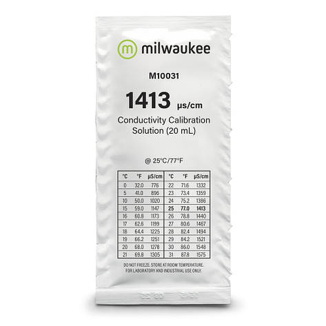 Калібрувальний розчин Milwaukee EC 1.413 µS/cm - 20мл, фото 1
