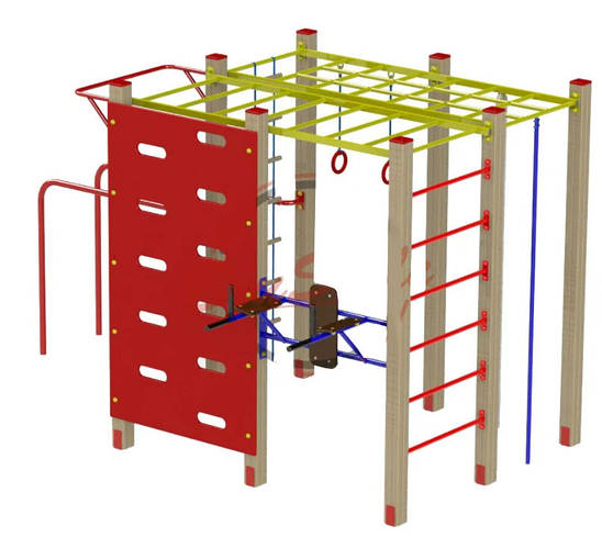 Уличный гимнастический комплекс "Кетрин" + брусья + турник для улицы ...