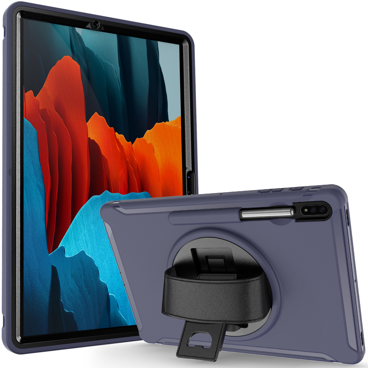 Чохол Rotating Belt Case для Samsung Galaxy Tab S7 Plus 12.4 T970 / T975 Dark Blue