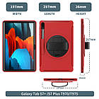 Чохол Rotating Belt Case для Samsung Galaxy Tab S7 Plus 12.4 T970 / T975 Red, фото 2