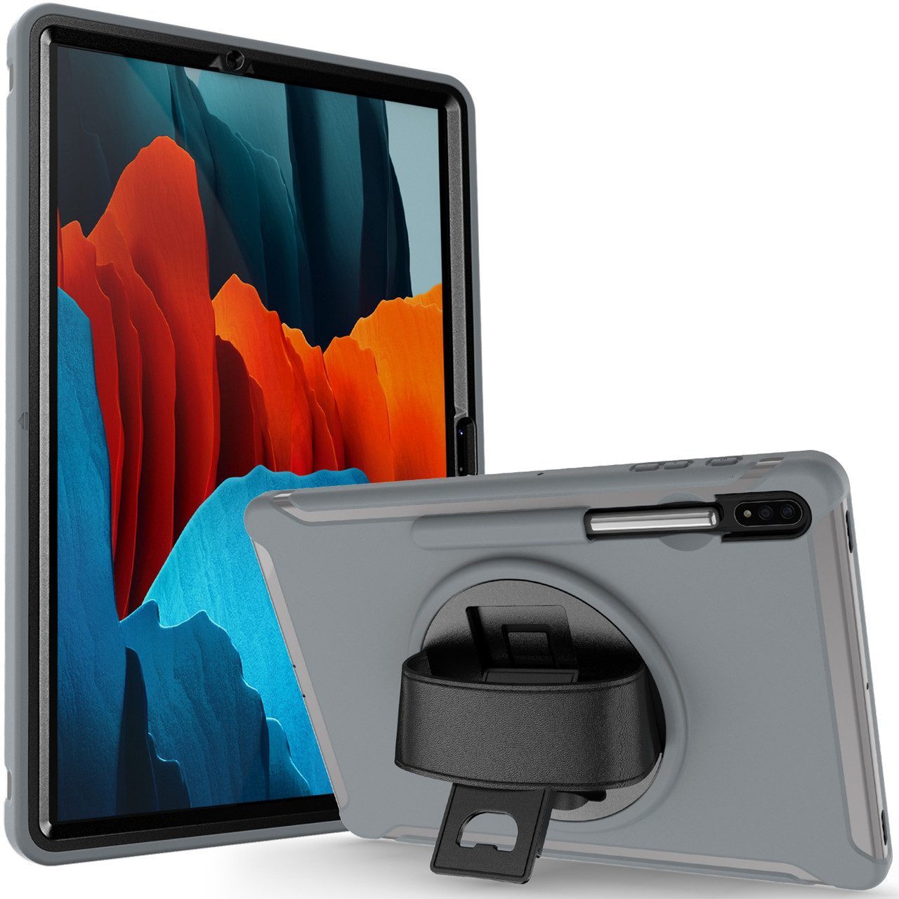 Чохол Rotating Belt Case для Samsung Galaxy Tab S7 Plus 12.4 T970 / T975 Grey