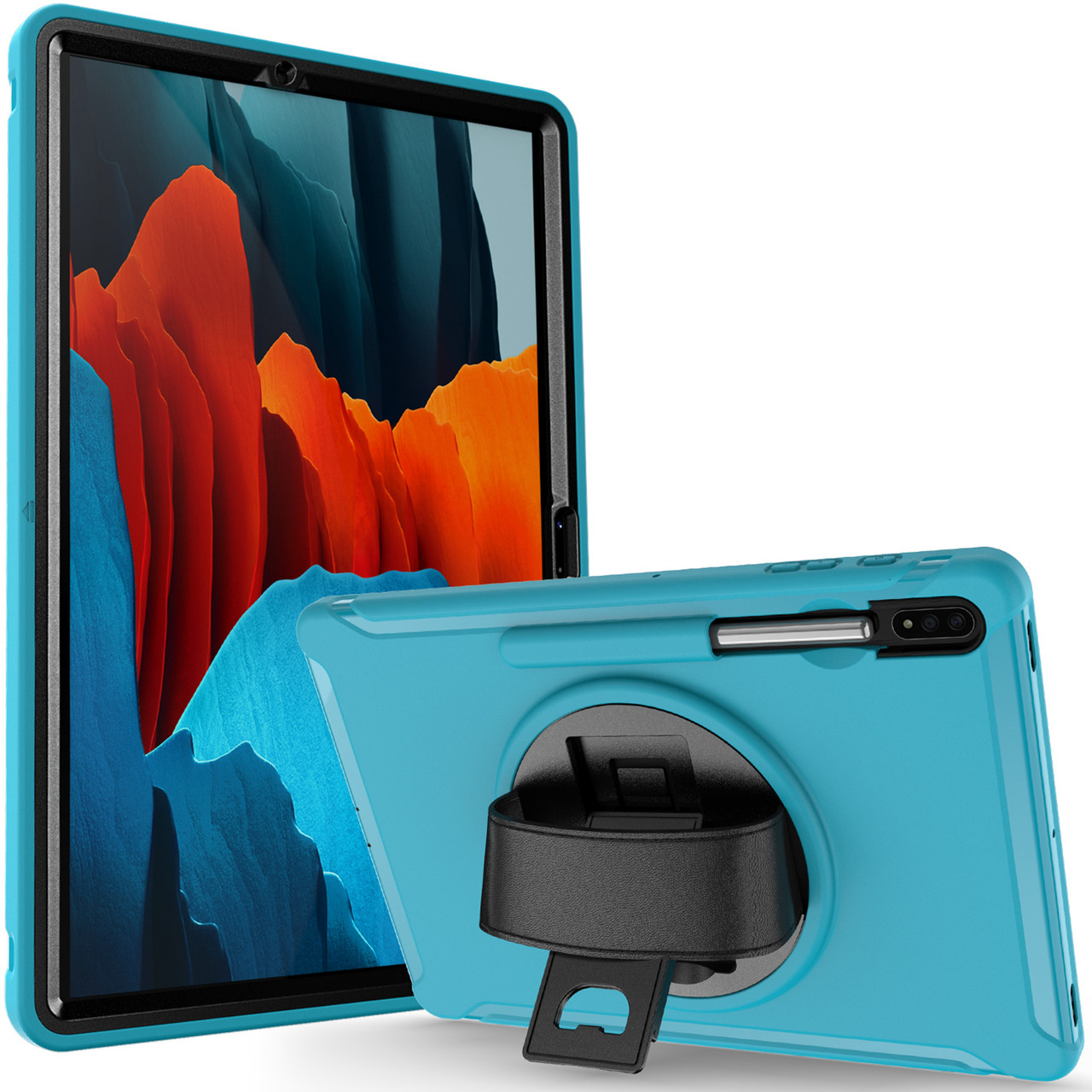 Чохол Rotating Belt Case для Samsung Galaxy Tab S7 Plus 12.4 T970 / T975 Light Blue