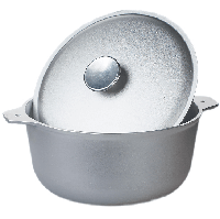 Казан алюмінієвий Талко 10 л D1010 з кришкою