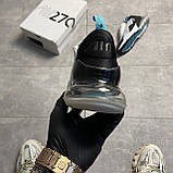 Чоловічі кросівки Nike Air Max 270 Teal White, чорно-білі кросівки найк аір макс 270 аїр, фото 5
