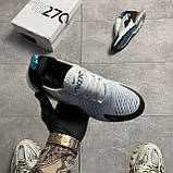Чоловічі кросівки Nike Air Max 270 Teal White, чорно-білі кросівки найк аір макс 270 аїр, фото 3