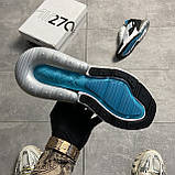 Чоловічі кросівки Nike Air Max 270 Teal White, чорно-білі кросівки найк аір макс 270 аїр, фото 6