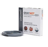 Нагревательный кабель GrayHot 444 Вт, 29 м (2,2-3,6 м.кв) - теплый пол под плитку