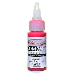 Фарба акрилова Com Art 10241 Opaque Quinacridone Red яскраво-червона покривна, 28 мл