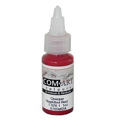 Фарба акрилова Com Art 10261 Opaque Naphtol Dark Red темна червона покривна, 28 мл