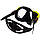 Набір для плавання маска з трубкою Zelart M208-SN120-SIL жовтий-чорний, фото 5