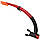 Набір для плавання маска з трубкою Zelart M208-SN120-SIL червоний-чорний, фото 5