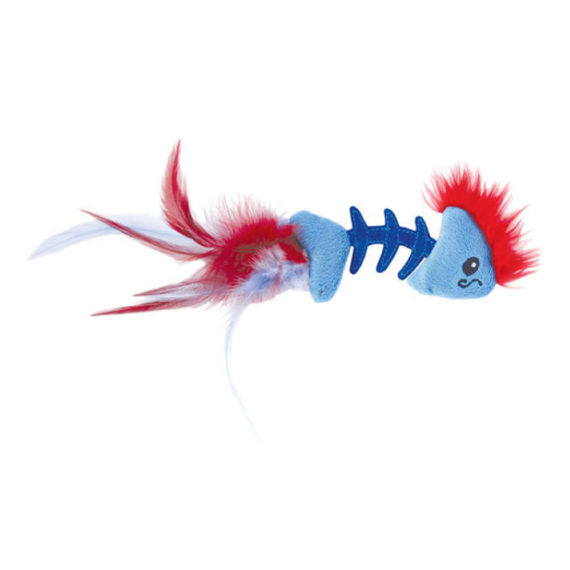 Petstages (Петстейджес) Feather Fish Bone – Іграшка для котів, рибка з пір'ям (5х19х2 см.)