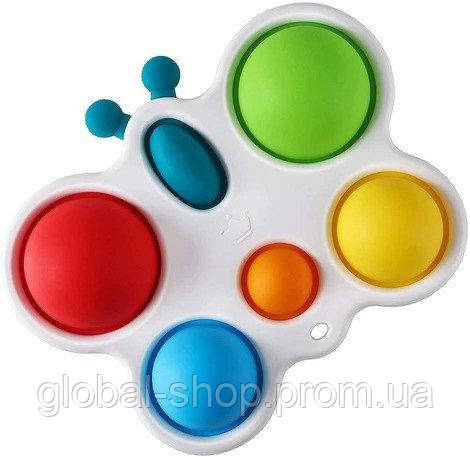 Симпл — метелик кольорова іграшка-антистрес simple dimple