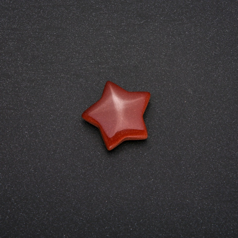 Сувенірний камінь Авантюрин Золотий Пісок у формі Зірки 28х28х10(+-)мм купити біжутерію дешево оптом в інтернеті