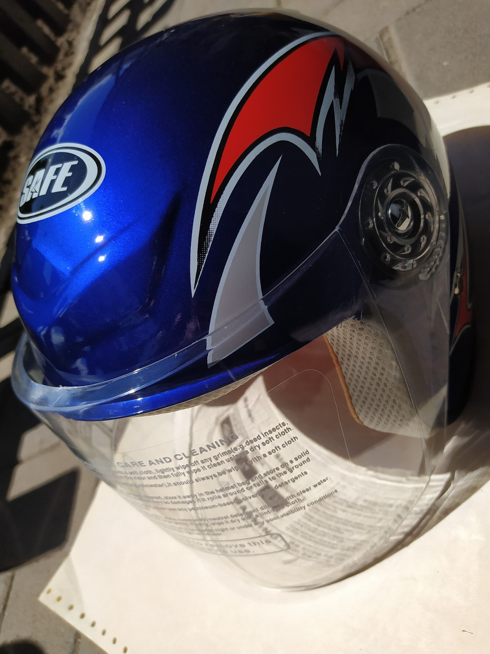 Шлем детский р53-54 для скутера Honda Tact 16 - фото 3 - id-p1417723330