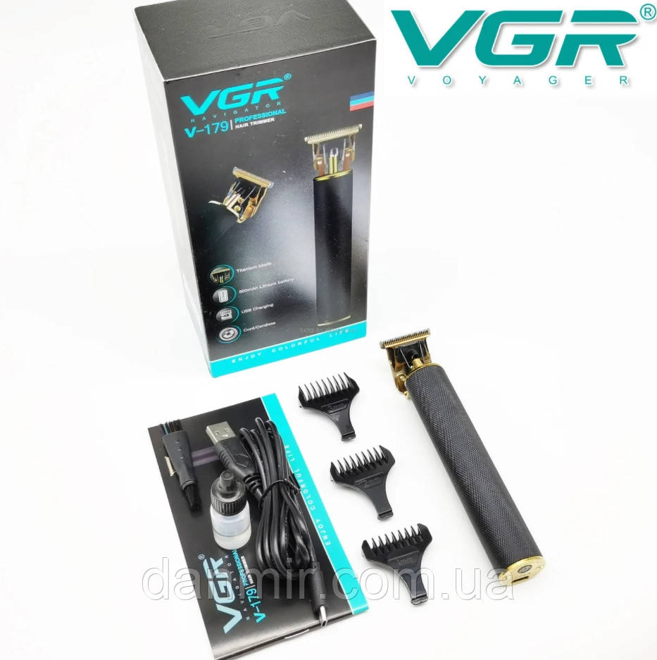 Машинка для стрижки волосся VGR V-179 Тример для стрижки бороди